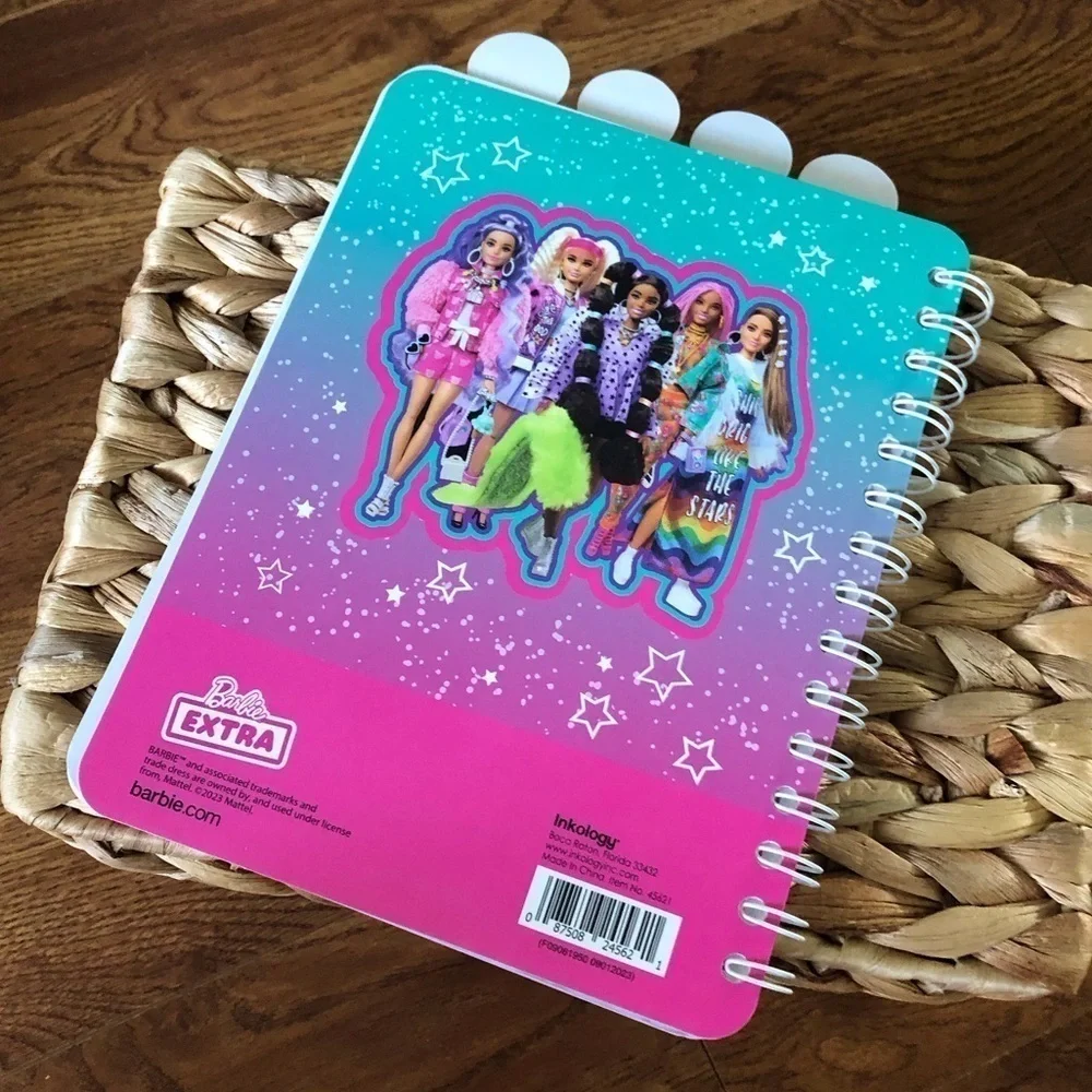 Barbie Tabbed spiral notebook journal